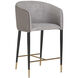 Asher 37.75 inch Flint Grey / Napa Taupe Counter Stool